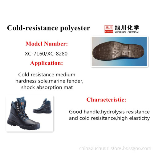polyurethanes resin for anti-cold safety shoes